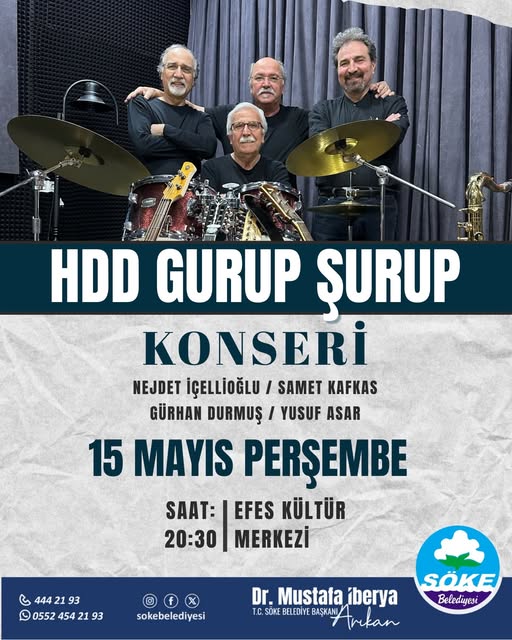 Söke Belediyesi, HDD Grup ile Ücretsiz Konser Düzenliyor
