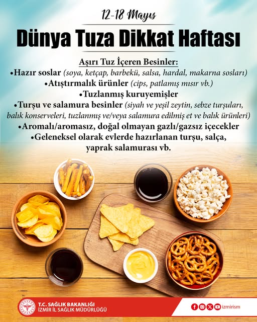 İzmir İl Sağlık Müdürlüğü: Aşırı Tuz Tüketiminin Risklerine Dikkat Çekti