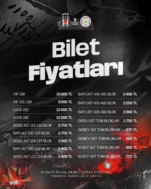Beşiktaş-Çaykur Rizespor Maçı Biletleri BJK SuperApp'te Satışta