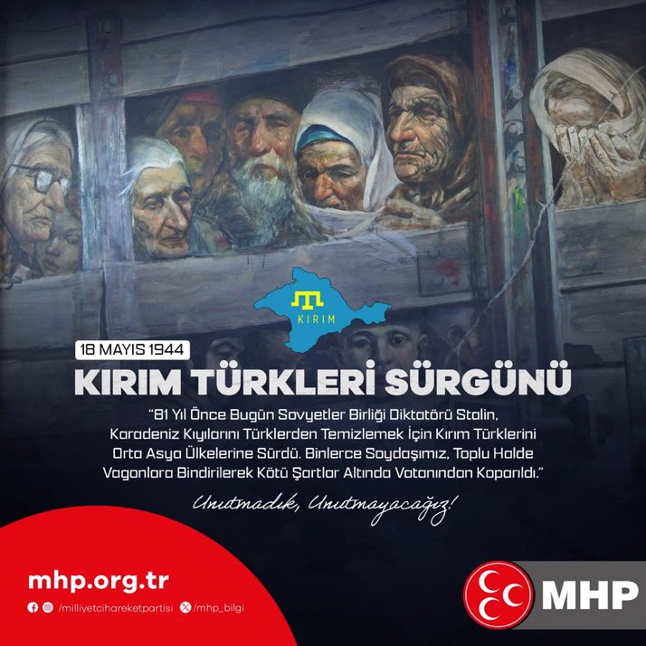 Stalin'in Kırım Türklerini Sürgüne Gönderme Kararının 81. Yılı