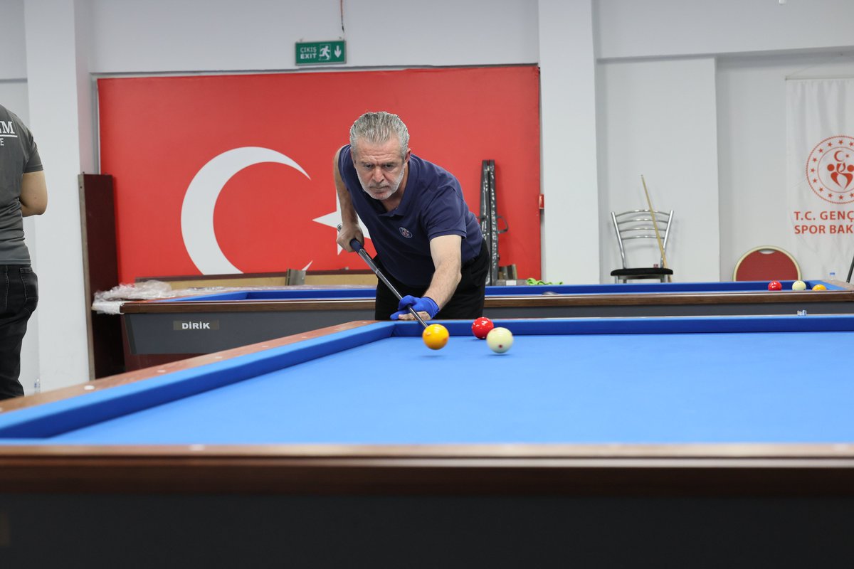 Manisa'da 19 Mayıs Kutlamaları kapsamında Bilardo Turnuvası Düzenlendi