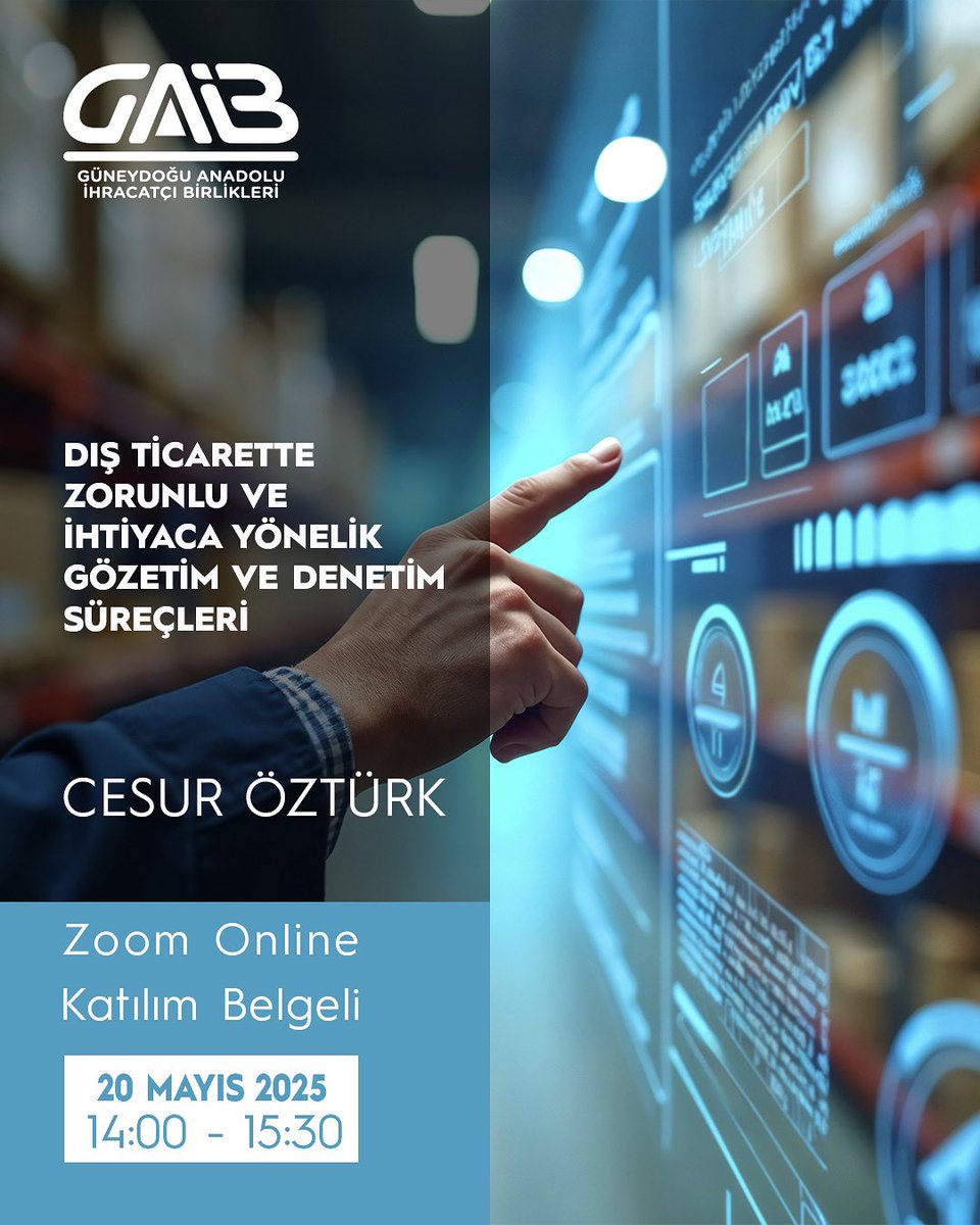 GAİB, Dış Ticarette Gözetim ve Denetim Süreçleri Hakkında Eğitim Düzenliyor