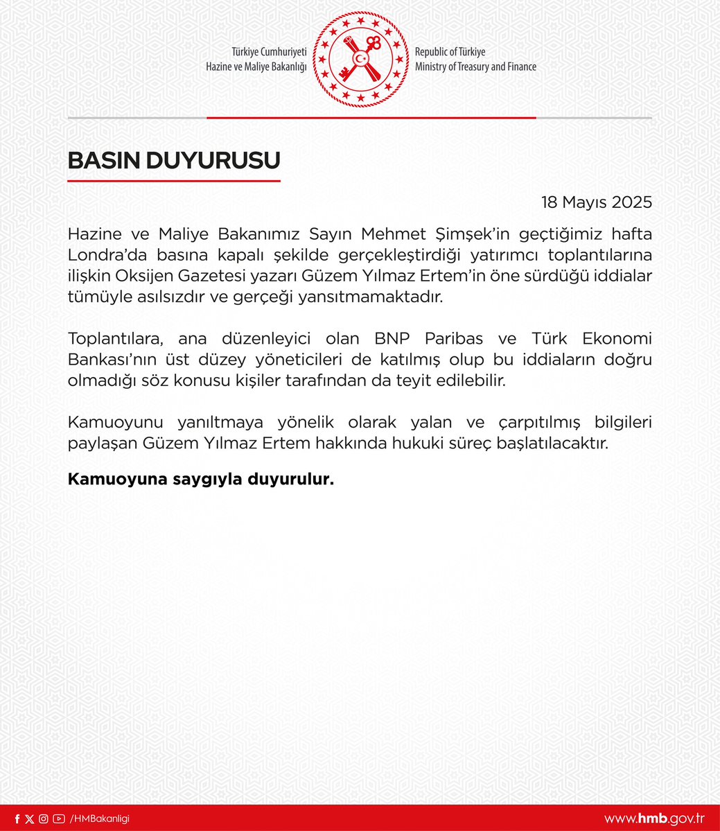 Hazine ve Maliye Bakanı Şimşek: Asılsız İddialara Karşı Açıklama Yapmaktan Yorulduk