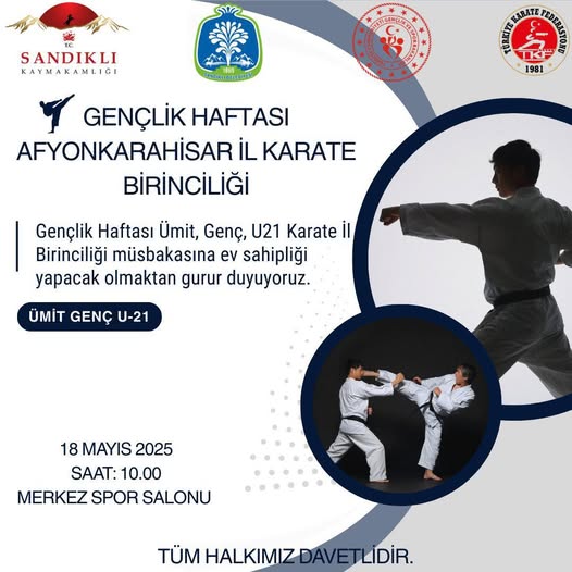 Sandıklı'da Karate Şampiyonası Düzenleniyor
