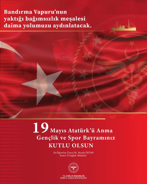İzmir İl Sağlık Müdürlüğü'nden 19 Mayıs Mesajı