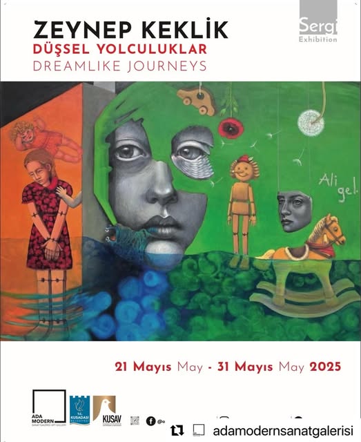 Kuşadası Belediyesi Ada Modern Sanat Galerisi'nde Zeynep Keklik Sergisi Açılıyor
