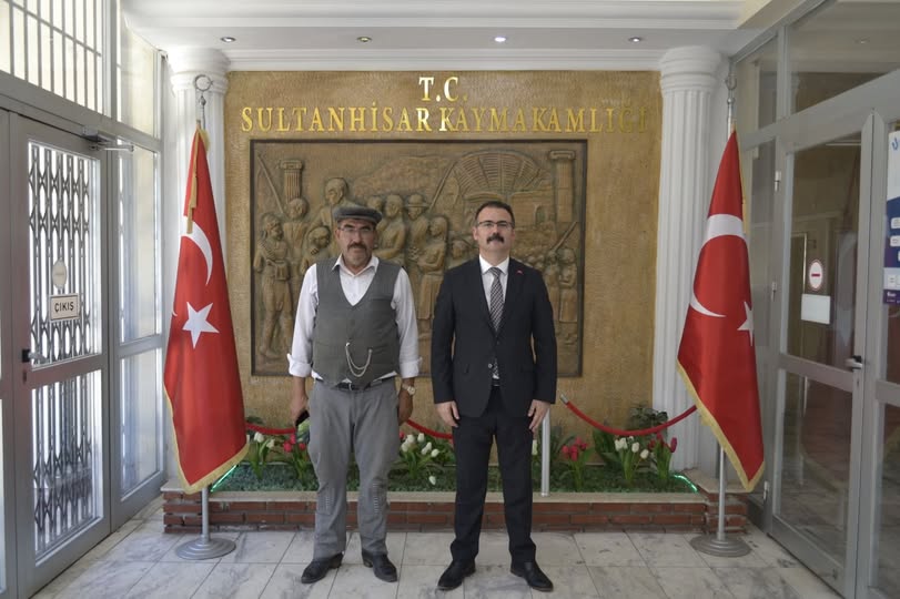 Kavaklıdere Muhtarı, Sultanhisar Kaymakamını Ziyaret Etti