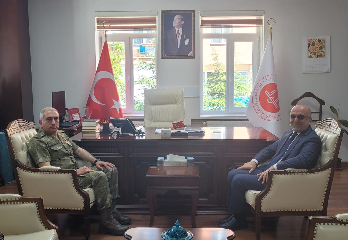 Afyonkarahisar İl Müftüsü'ne Garnizon Komutanı Ziyareti
