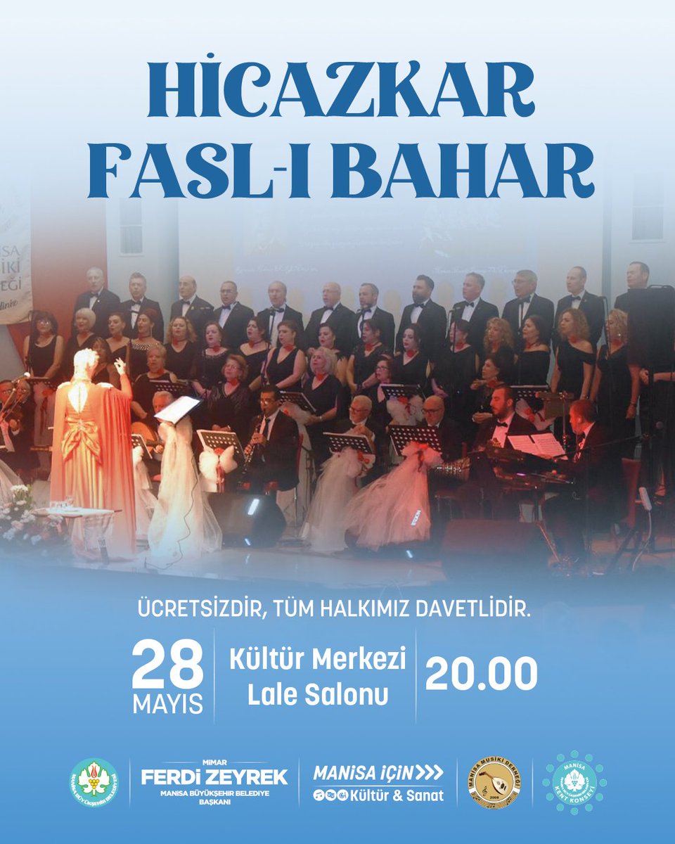 Manisa'da Baharın Coşkusu Türk Sanat Müziği Konseriyle Yaşanacak