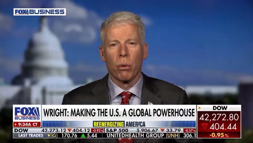 ABD Enerji Bakanı Wright, Fox Business'ta Amerika'nın Enerji Politikalarını Değerlendirecek