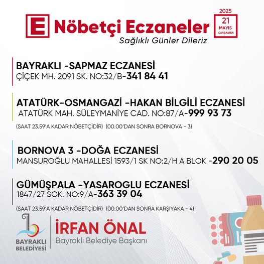 Bayraklı'da Nöbetçi Eczaneler Bilgilendirme Hizmeti Başlatıldı