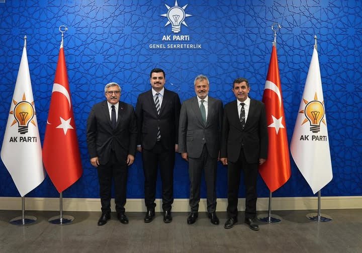 AK Parti İzmir Milletvekili İnan, Hatay İl ve Belediye Başkanlarını Genel Merkezde Ağırladı