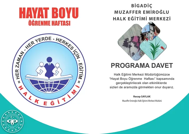 Bigadiç Halk Eğitimi Merkezi Yeni Dönem Programlarını Duyurdu
