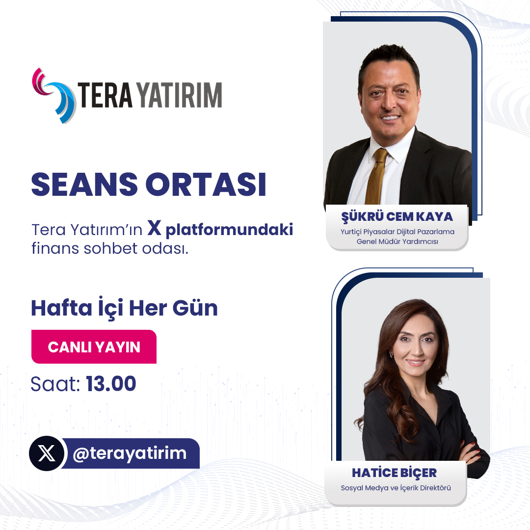 Tera Yatırım, X Platformunda Finans Sohbet Odası Düzenliyor