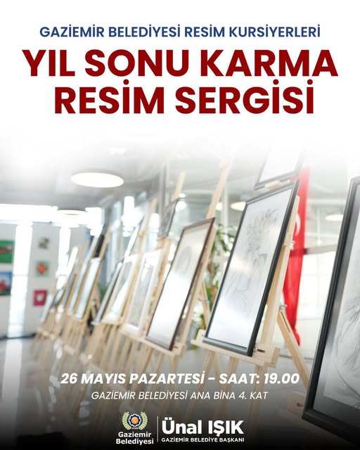 Gaziemir Belediyesi Yıl Sonu Karma Resim Sergisi Sanatseverlerle Buluşuyor