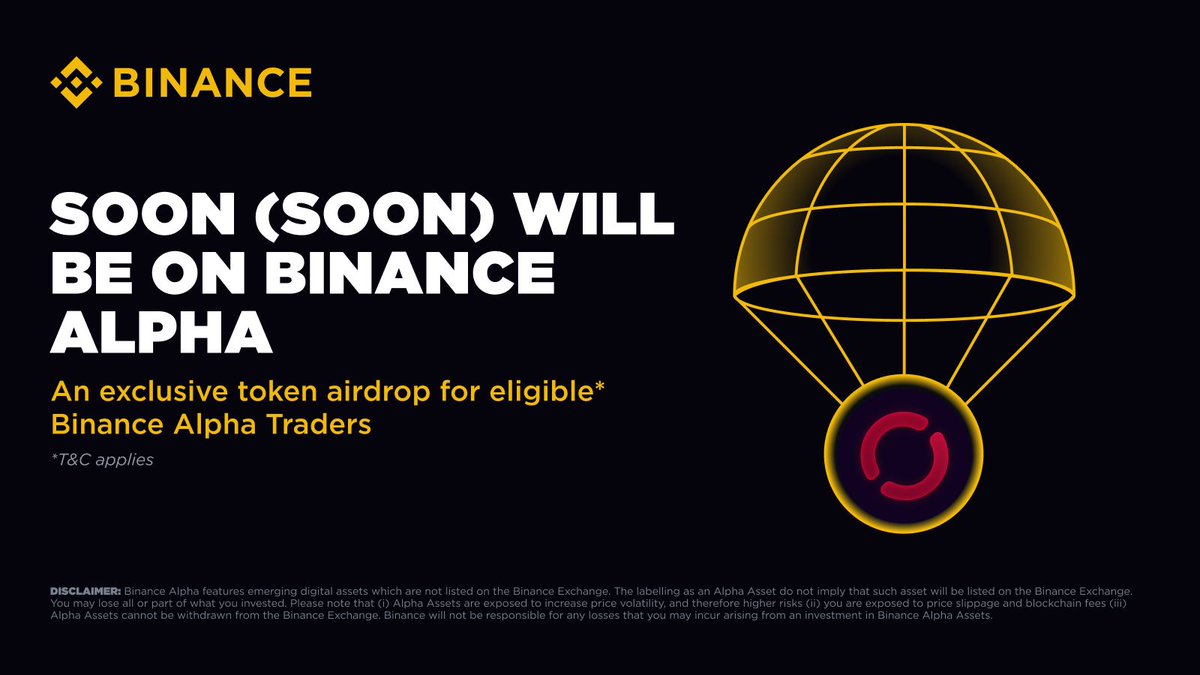 Binance Alpha Platformunda SOON Token Airdrop'u Başlıyor