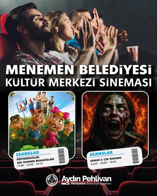 Menemen Belediyesi Sineması, Her Yaşa Hitap Eden Film Seçenekleri Sunuyor