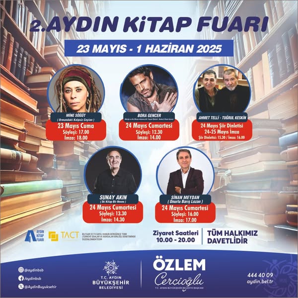 Aydın Kitap Fuarı 23 Mayıs'ta Kapılarını Açıyor