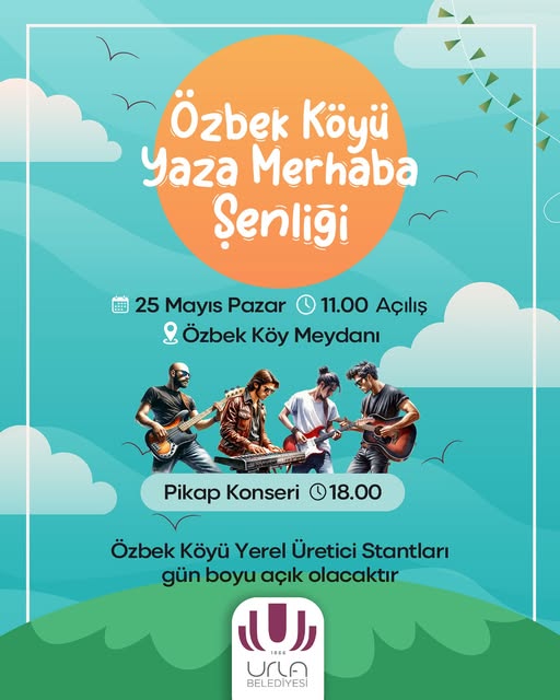 Urla Belediyesi'nden Özbek Köyü'nde Yaz Şenliği