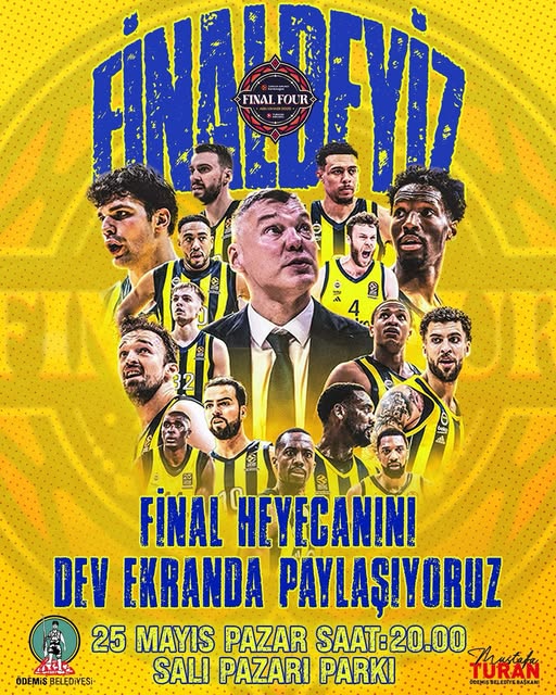 Ödemiş Belediyesi, Fenerbahçe Beko Final Maçını Dev Ekranda Yayınlayacak