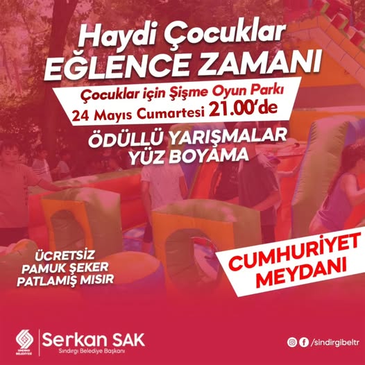 Sındırgı'da Çocuklara Yönelik Eğlence Etkinlikleri Devam Ediyor