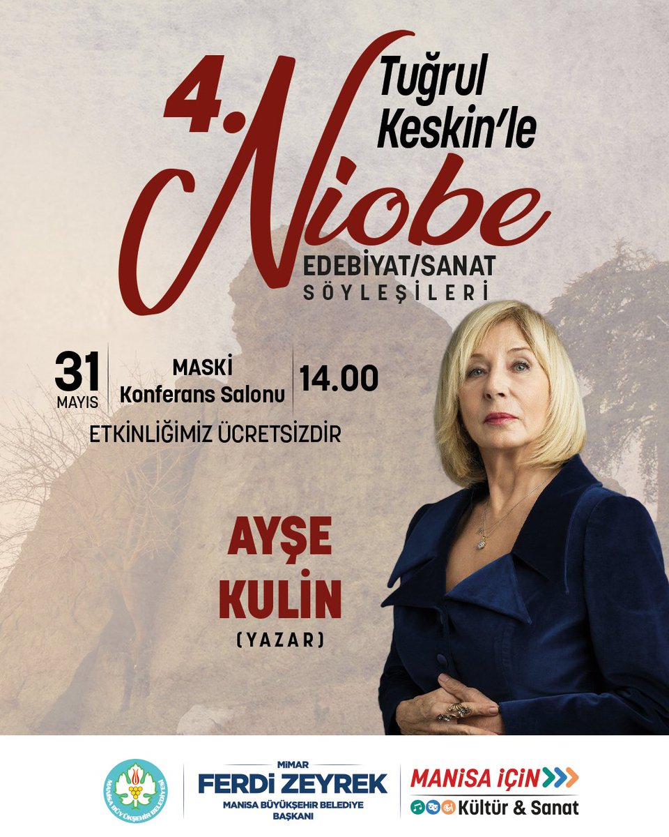 Ayşe Kulin, Manisa'da Edebiyatseverlerle Buluşacak