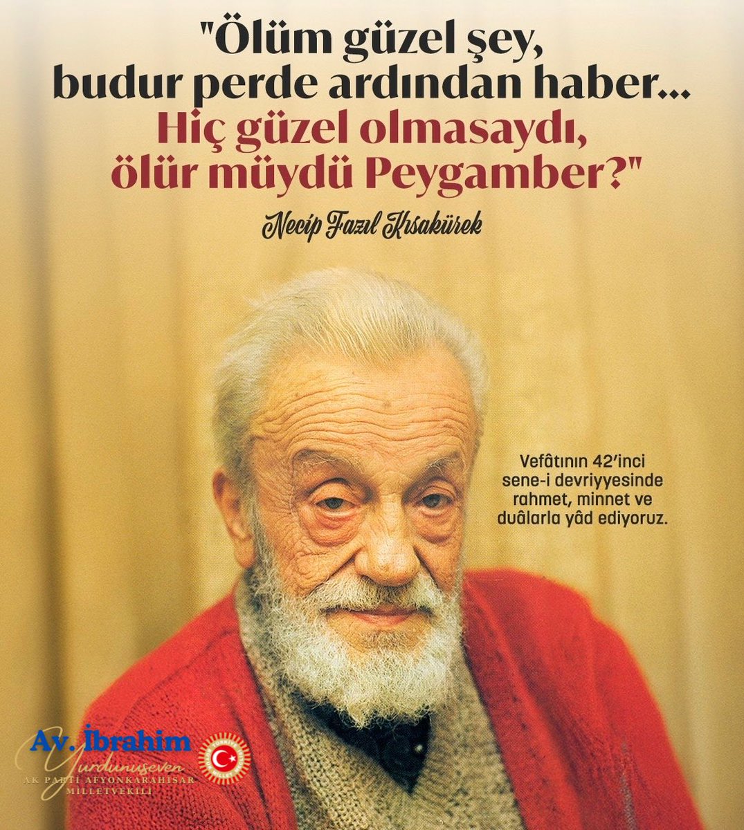 Necip Fazıl Kısakürek Ölüm Yıldönümünde Anıldı
