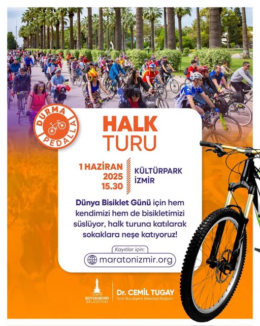 İzmir'de Dünya Bisiklet Günü Kutlanacak