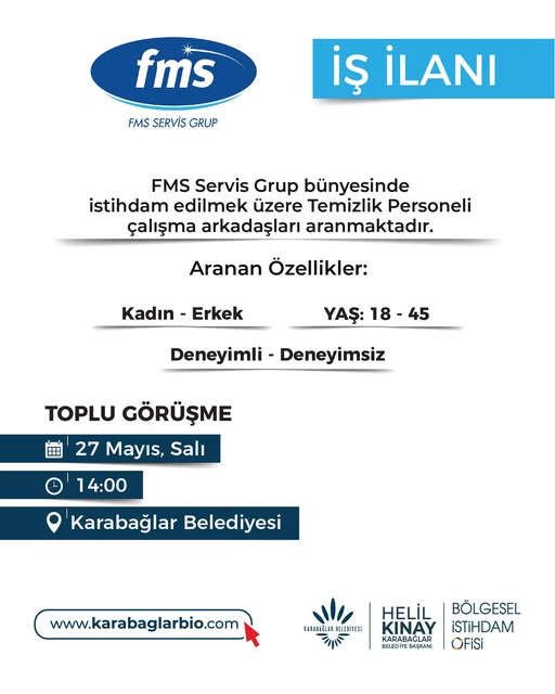 Karabağlar Belediyesi'nden Toplu İş Görüşmesi Düzenleniyor