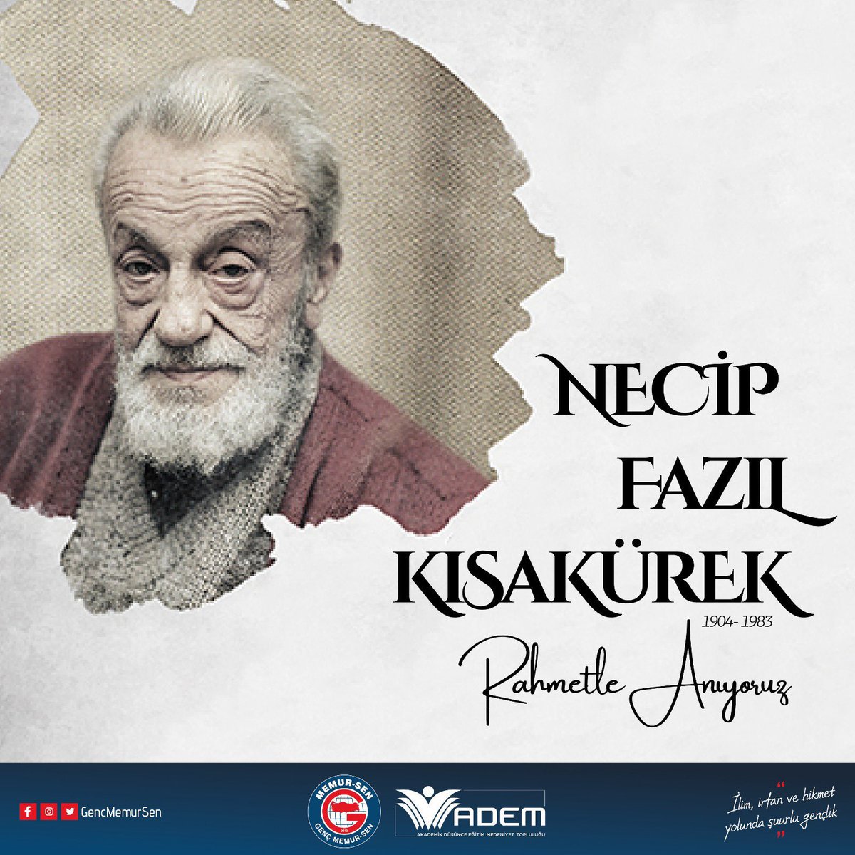Necip Fazıl Kısakürek Vefat Yıl Dönümünde Anıldı