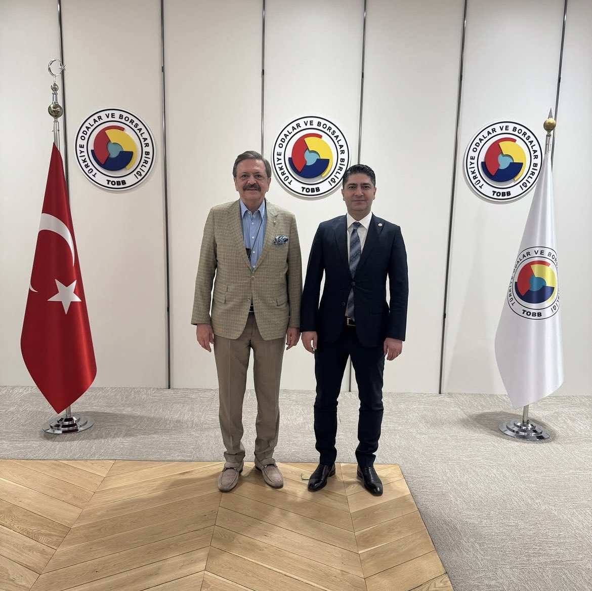 TOBB Başkanı Hisarcıklıoğlu, MHP Genel Başkan Yardımcısı Özdemir'i Ağırladı