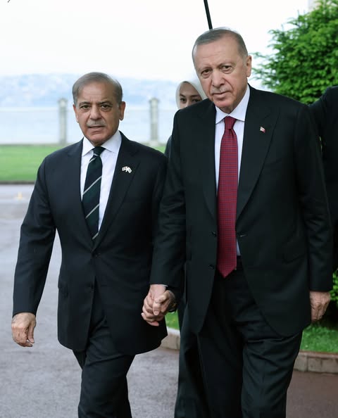 Cumhurbaşkanı Erdoğan, Pakistan Başbakanı Şerif'i Kabul Etti