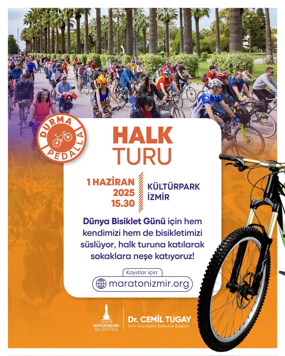 İzmir'de Dünya Bisiklet Günü Kutlanacak
