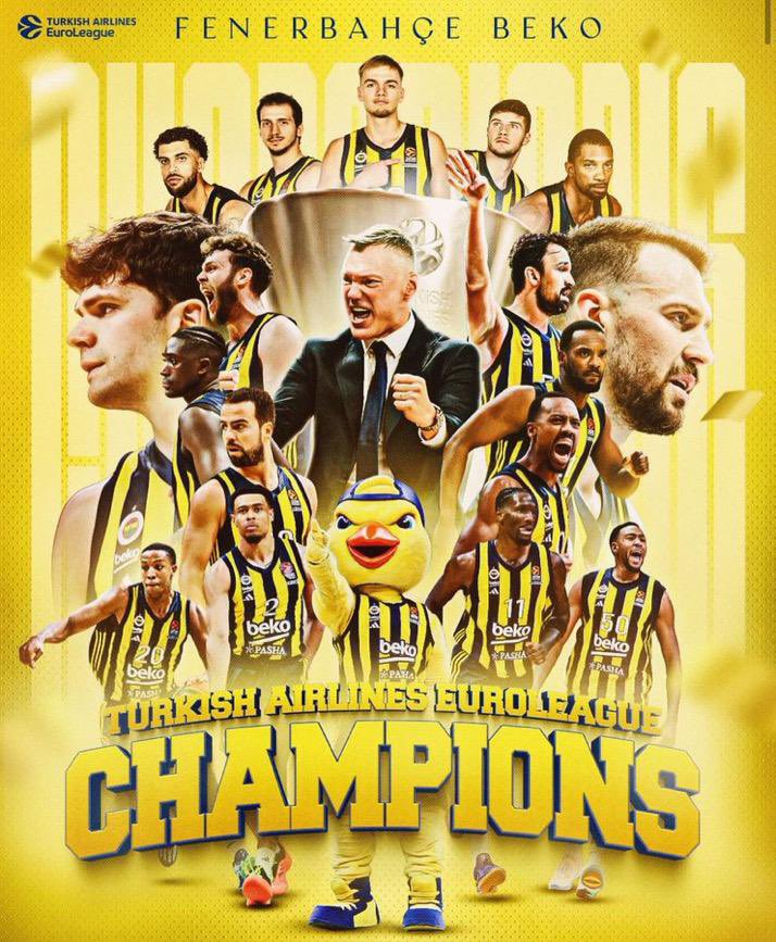Fenerbahçe Beko, EuroLeague Şampiyonu Oldu