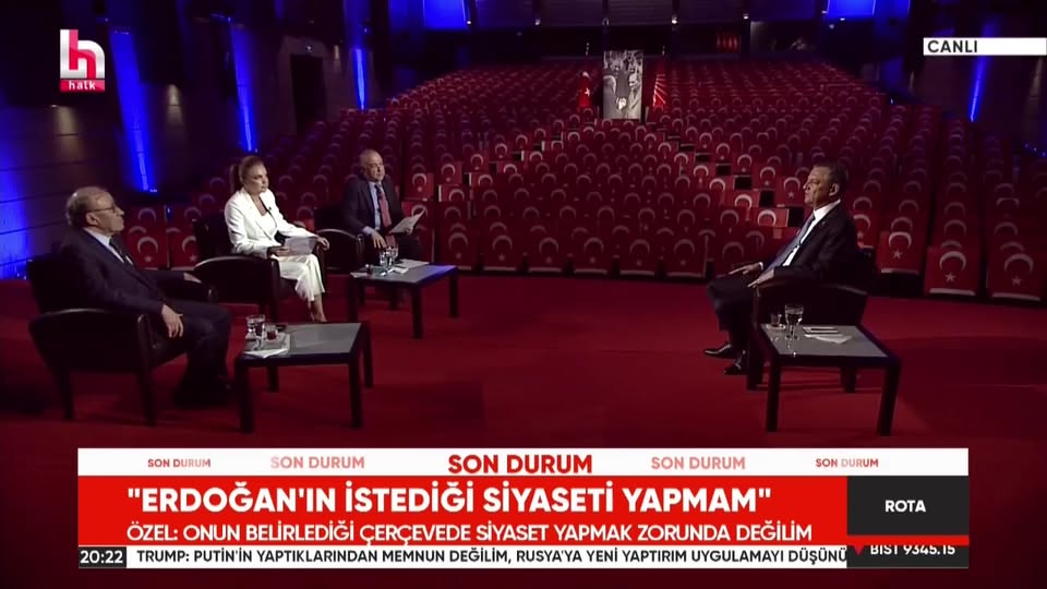 CHP Genel Başkanı Özel, Halk TV'de Gündeme İlişkin Açıklamalar Yaptı