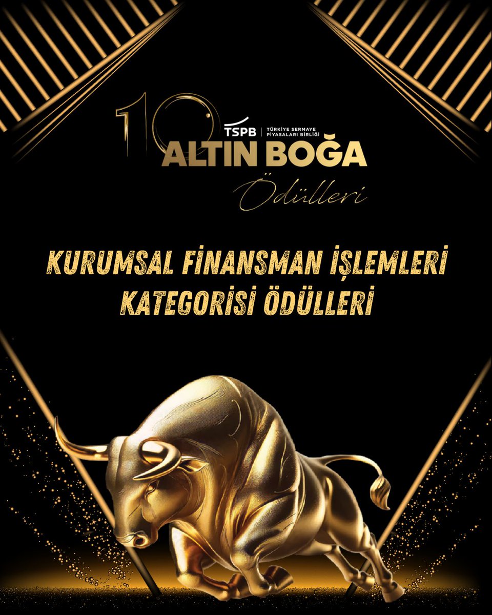 TSPB Altın Boğa Ödülleri Sahiplerini Buldu: Kurumsal Finansman Alanında Liderler Belli Oldu