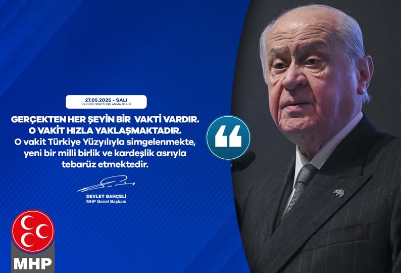 Bahçeli: Türkiye Yüzyılı Milli Birlik ve Kardeşlik Asrı Olacak