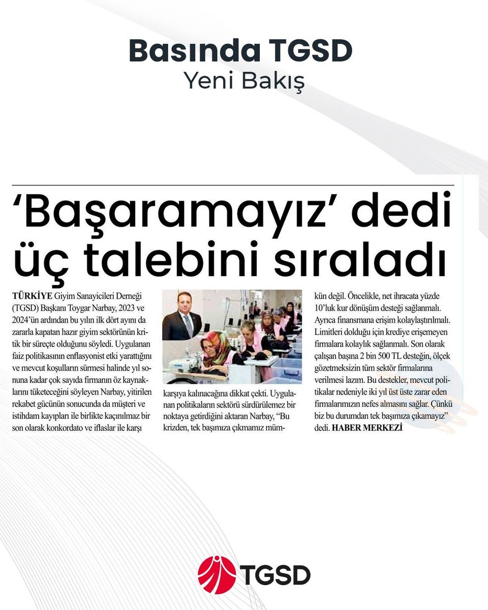 Türkiye Giyim Sanayicileri Derneği, Sektörün Rekabet Gücünü Artırmak İçin Çalışmalara Devam Ediyor