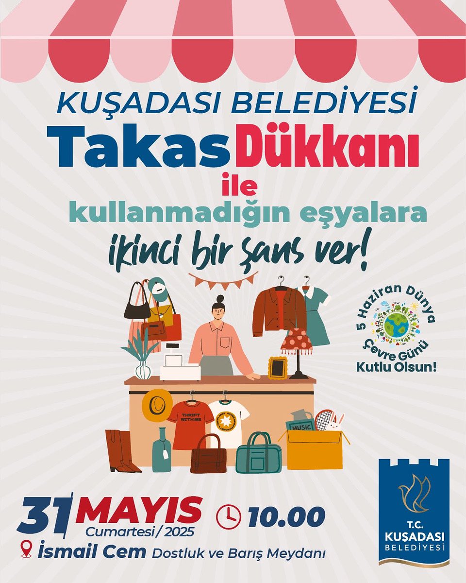 Kuşadası Belediyesi'nden Sıfır Atık Projesi: Takas Dükkanı Açılıyor
