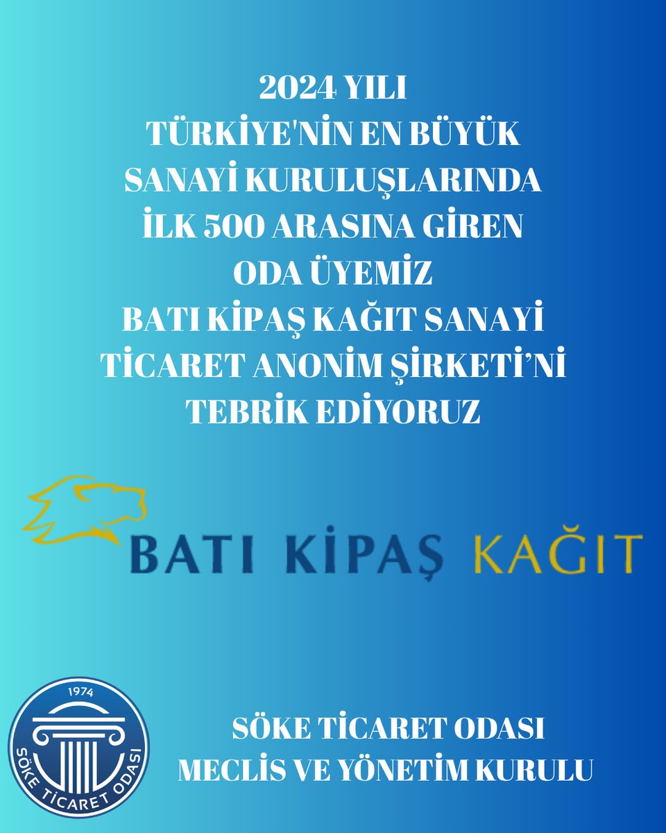 Kipaş Kağıt Sanayi, Türkiye'nin İlk 500 Şirketi Arasına Yükseldi