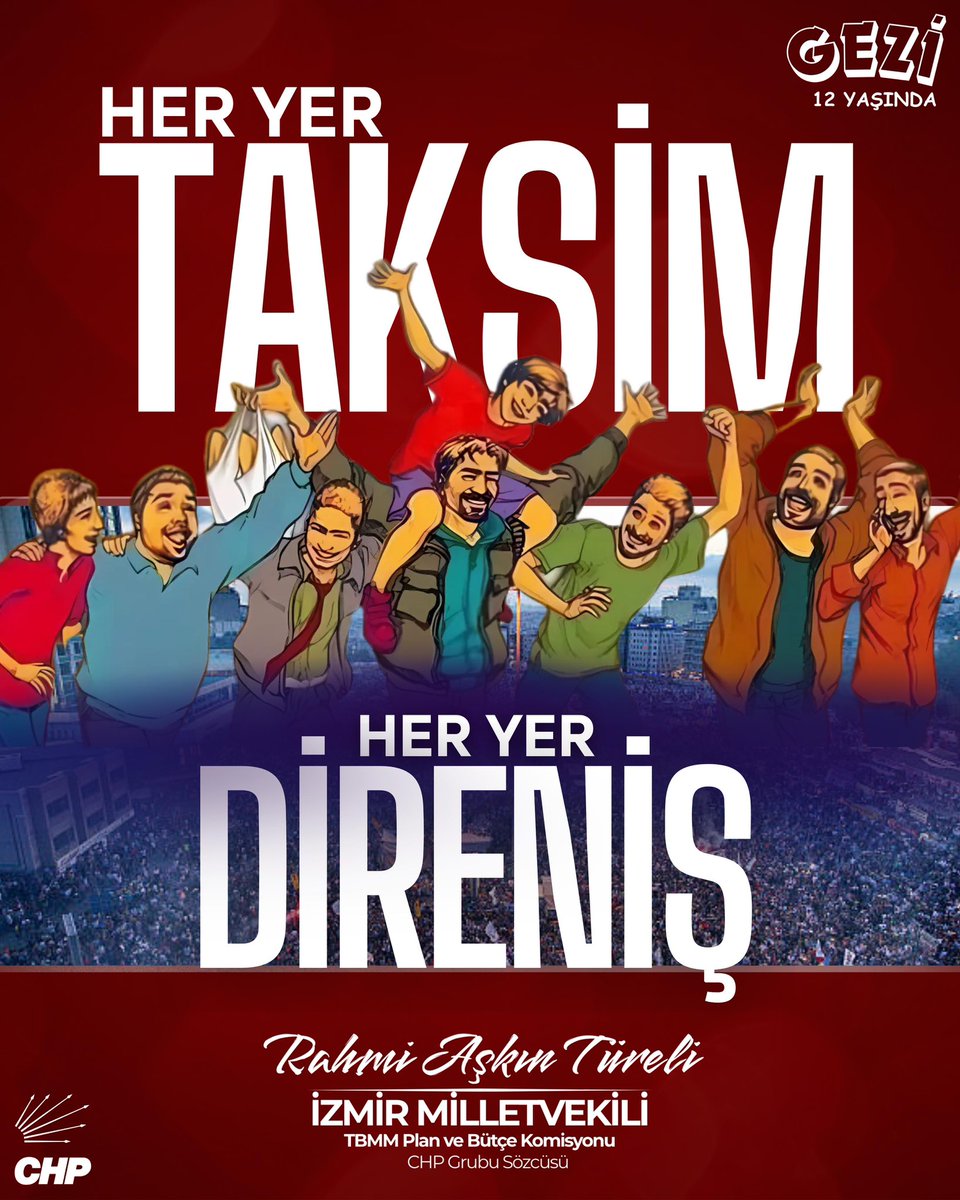 CHP İzmir Milletvekili Türeli: Gezi Parkı Özgürlük ve Dayanışmanın Sembolü