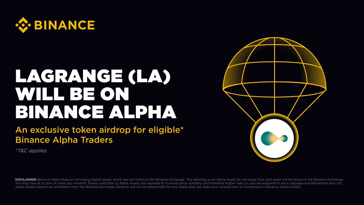 Binance, Lagrange (LA) Token Listelemesiyle Yeni Bir Döneme Başlıyor