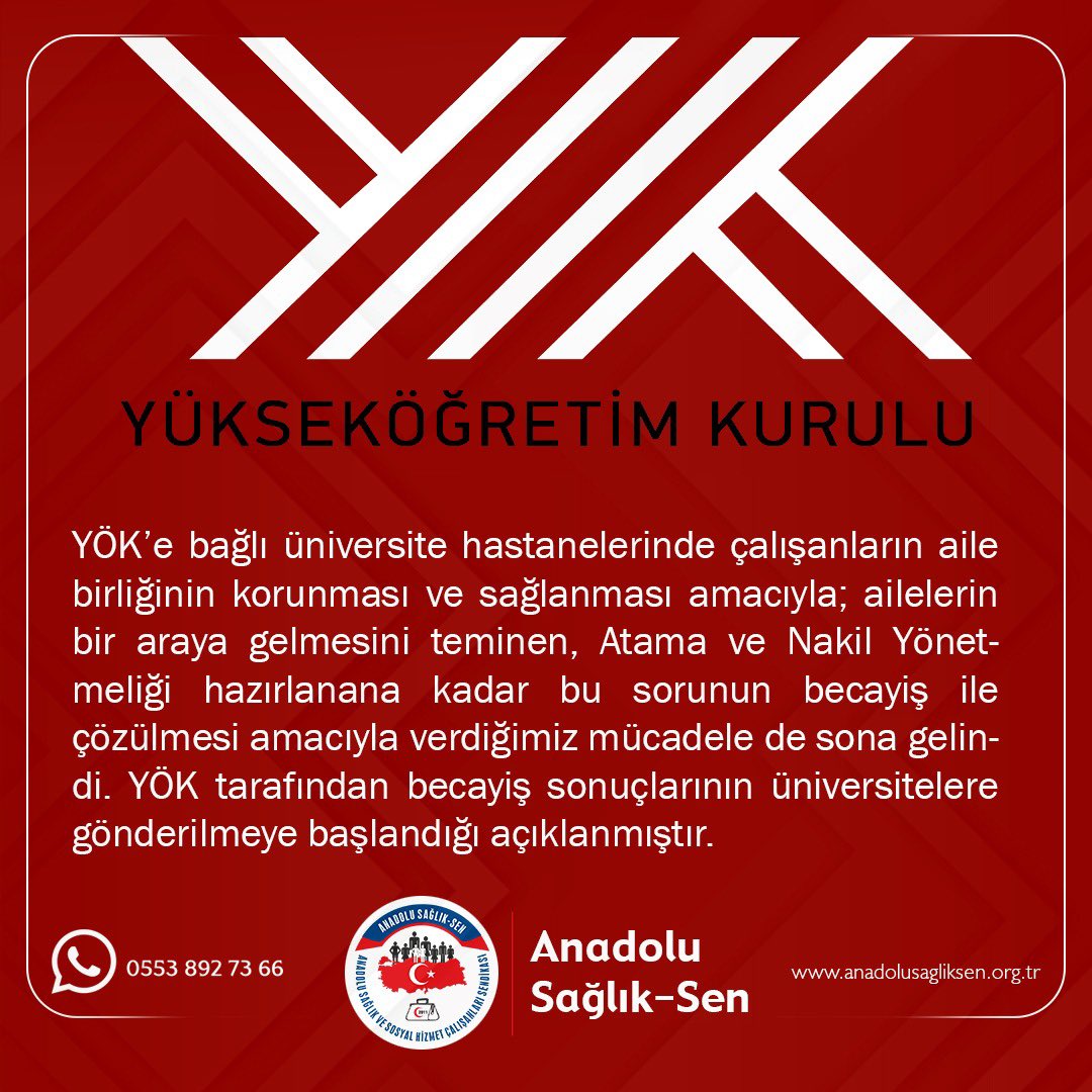YÖK, Üniversite Hastanelerindeki Aile Birliği Konusunda Çalışma Başlattı