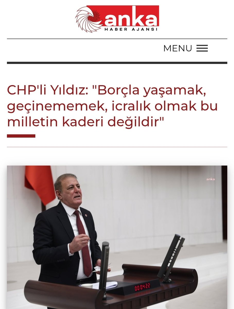 CHP Aydın Milletvekili Yıldız: Borç Yükü Altındaki Vatandaşların Durumu Meclis'e Taşındı