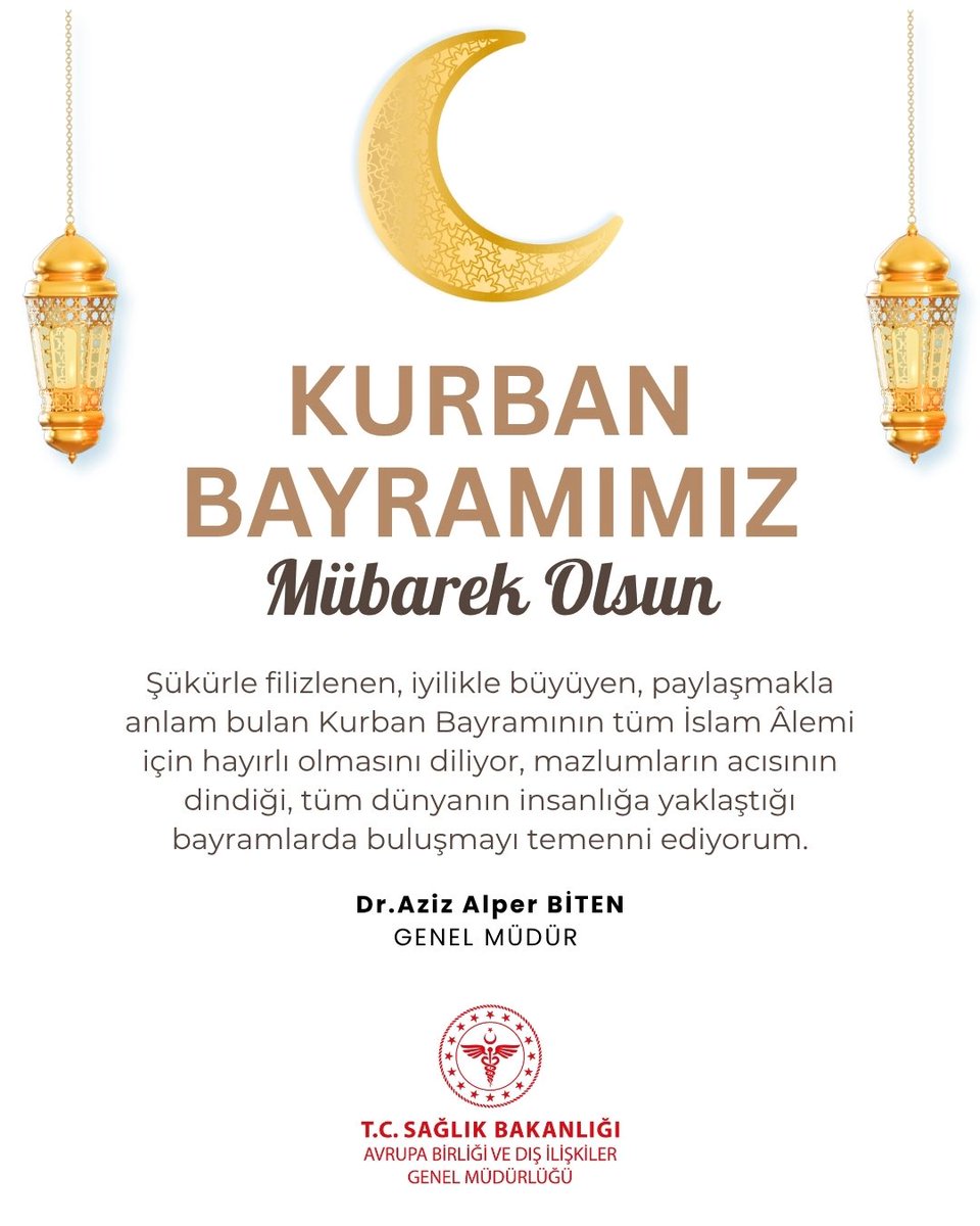 Sağlık Bakanlığı'ndan Kurban Bayramı Mesajı