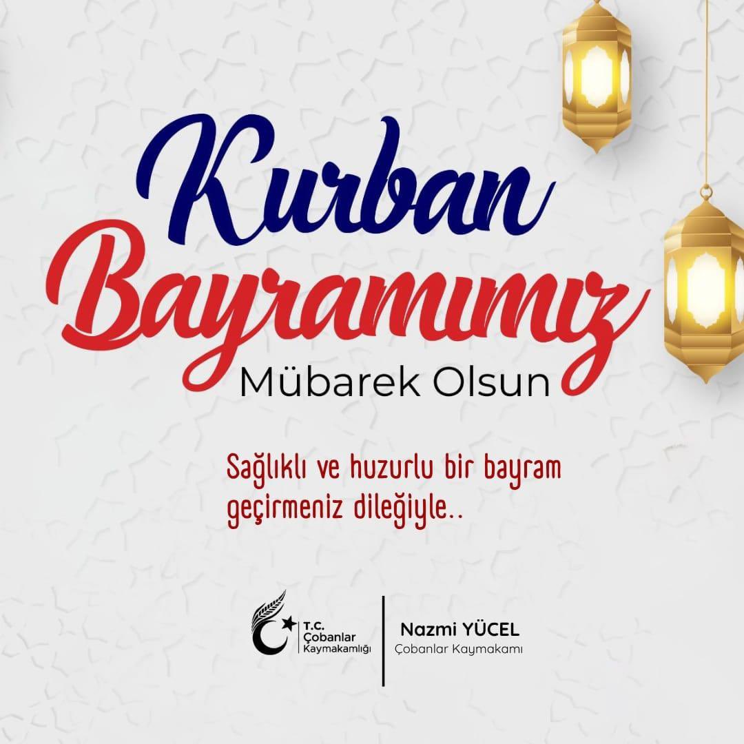 Çobanlar Kaymakamlığı'ndan Kurban Bayramı Mesajı