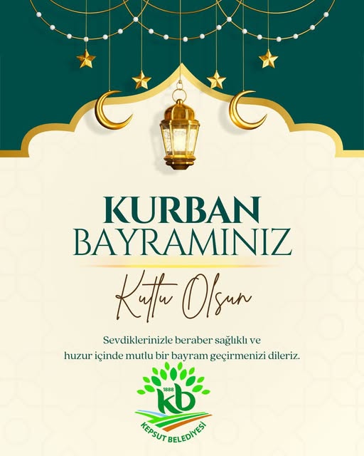 Kepsut Belediyesi Kurban Bayramı Mesajı Yayınladı