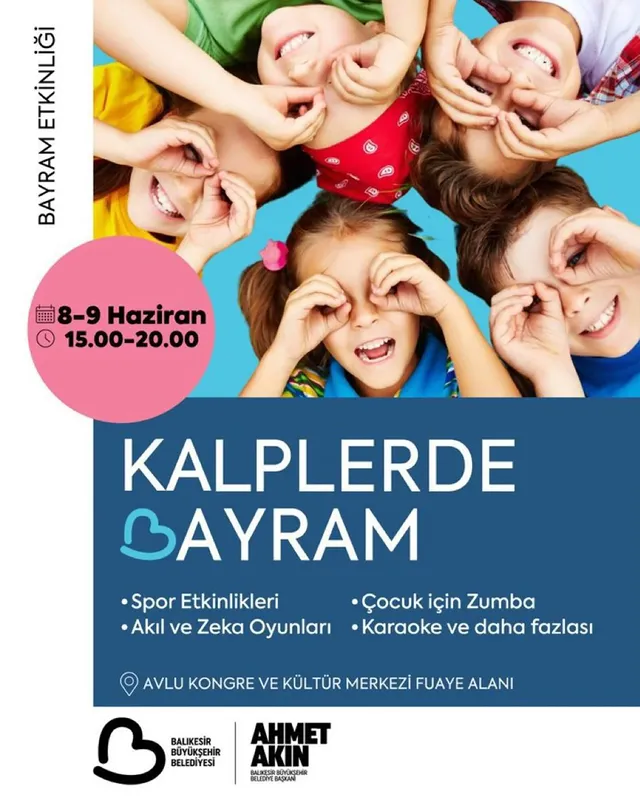 Balıkesir'de Çocuklara Bayram Etkinlikleri Düzenleniyor