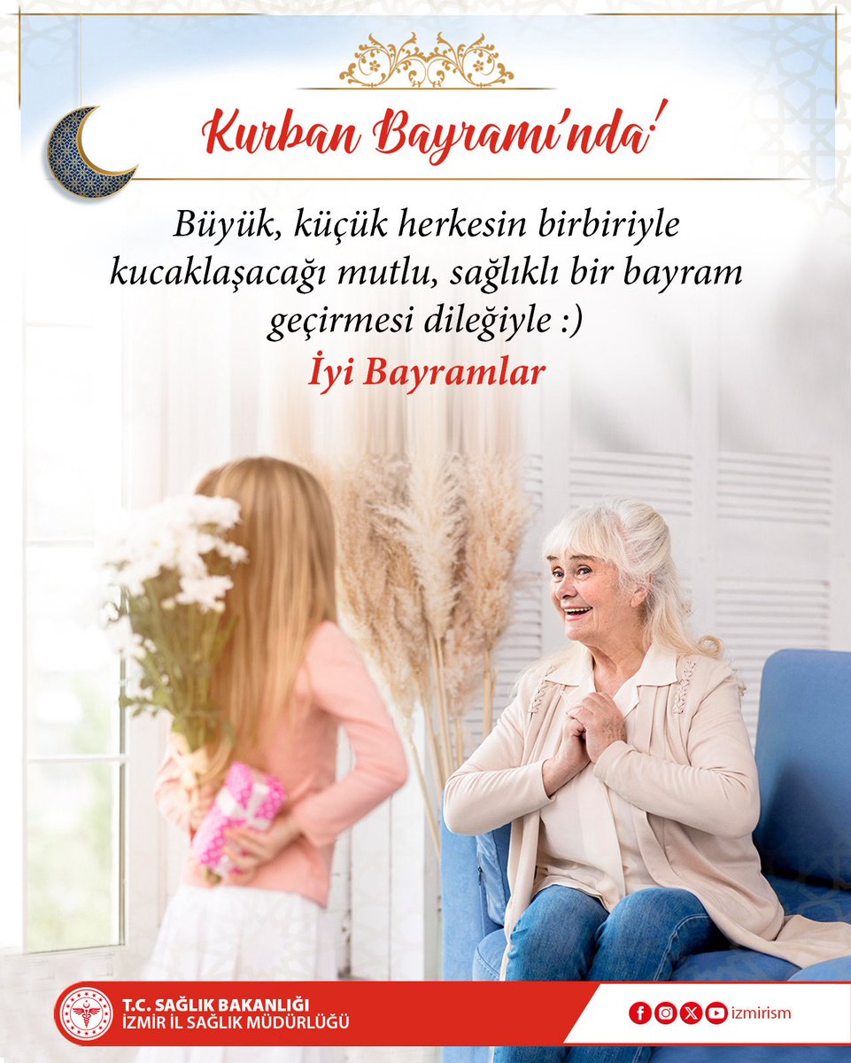 İzmir İl Sağlık Müdürlüğü Kurban Bayramı Mesajı Yayınladı