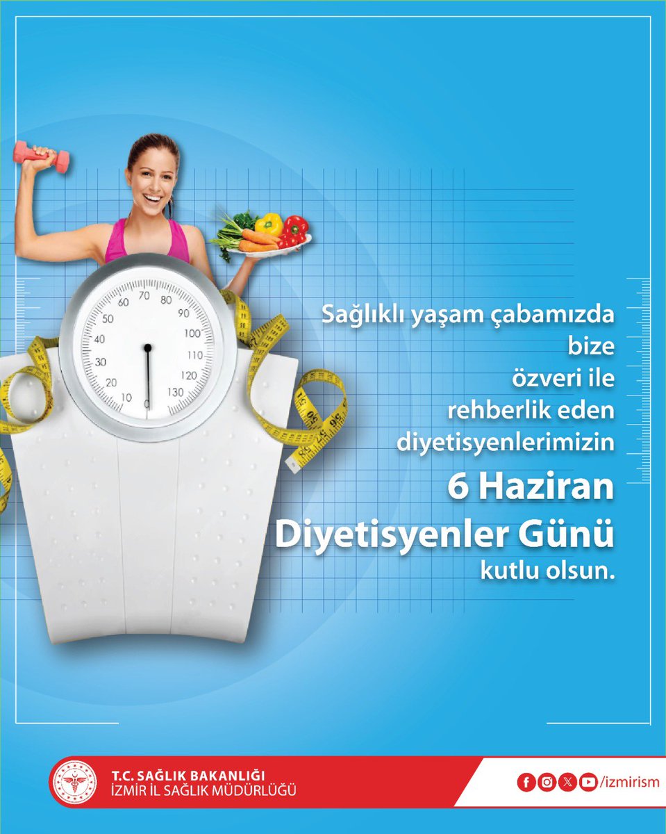 İzmir İl Sağlık Müdürlüğü'nden Diyetisyenler Günü Mesajı